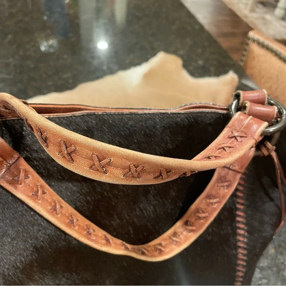 Antonio Melani Black and tan  Cowhide Leather